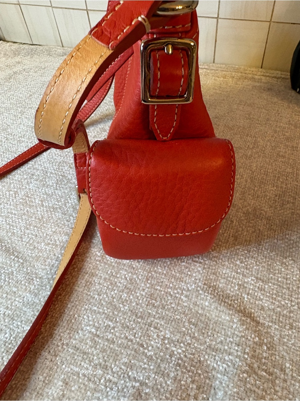 Dooney & Bourke Pebbled Leather Crossbody with Gold-Tone Hardware - Picture 5 of 16